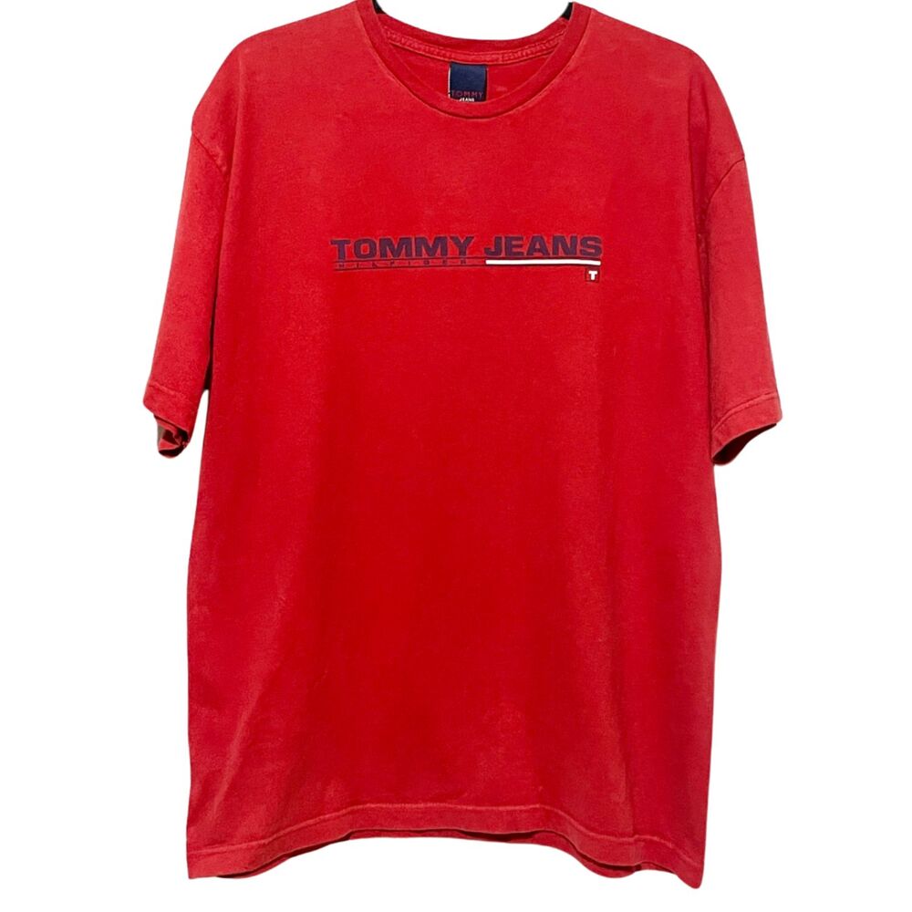 Vintage Y2k Tommy Jeans T-Shirt Large